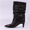 Una Healy Sensitivity Ruffled Mid Boot - Brown Snake